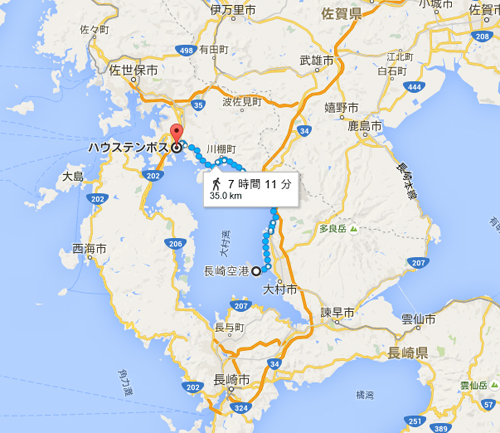 長崎の地図